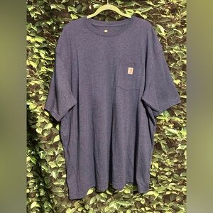 Carhartt Original Fit T Shirt Pocket Heather Blue Mens 2XL